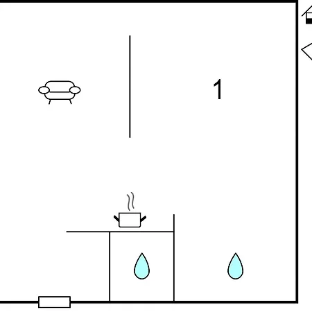アパート Wasserburg Turow *